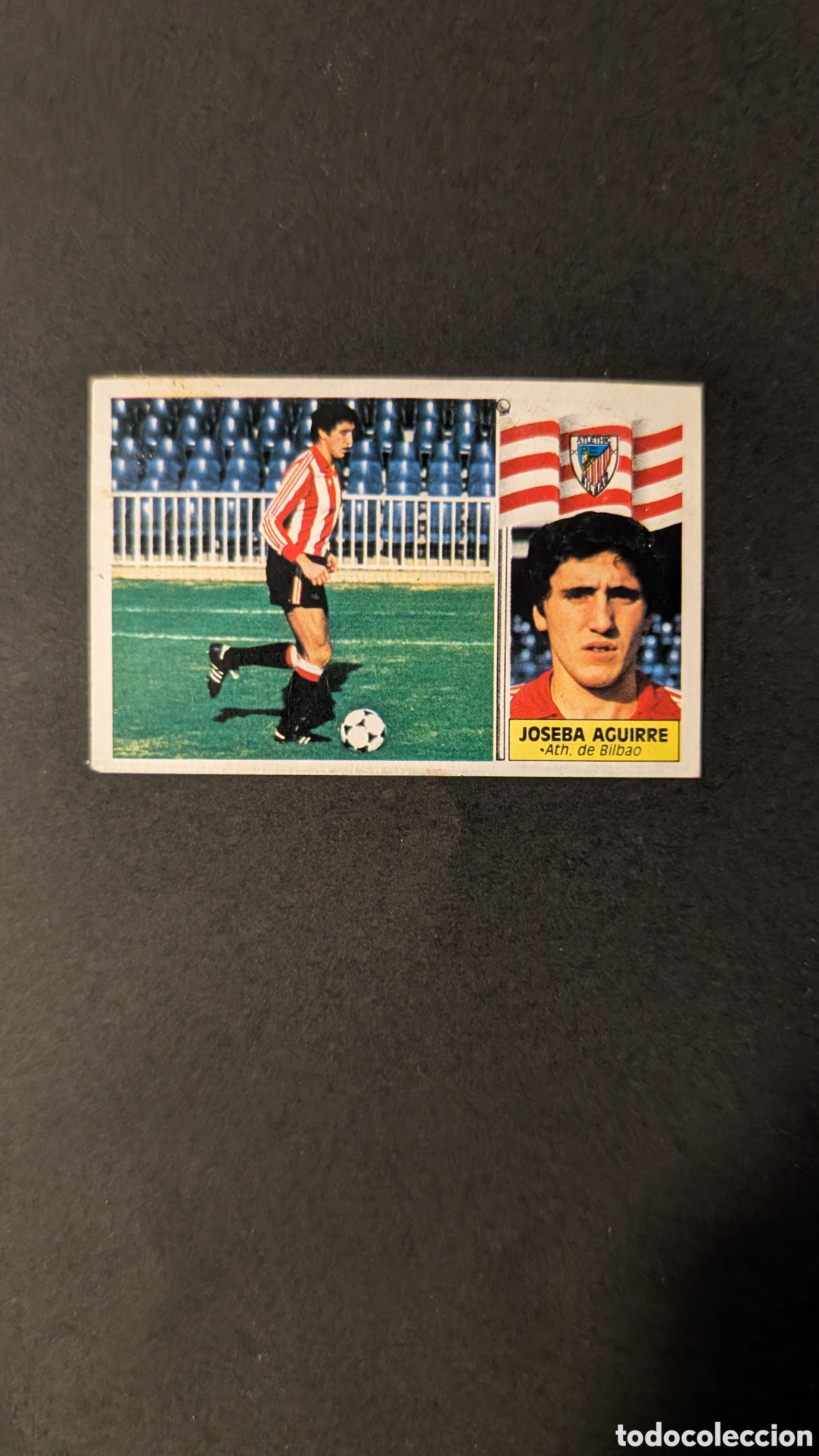 Fu&szlig;ball-Sticker: L1 JOSEBA AGUIRRE BILBAO FICHAJE 5 LIGA ESTE 1986/87 86 87 DESPEGADO