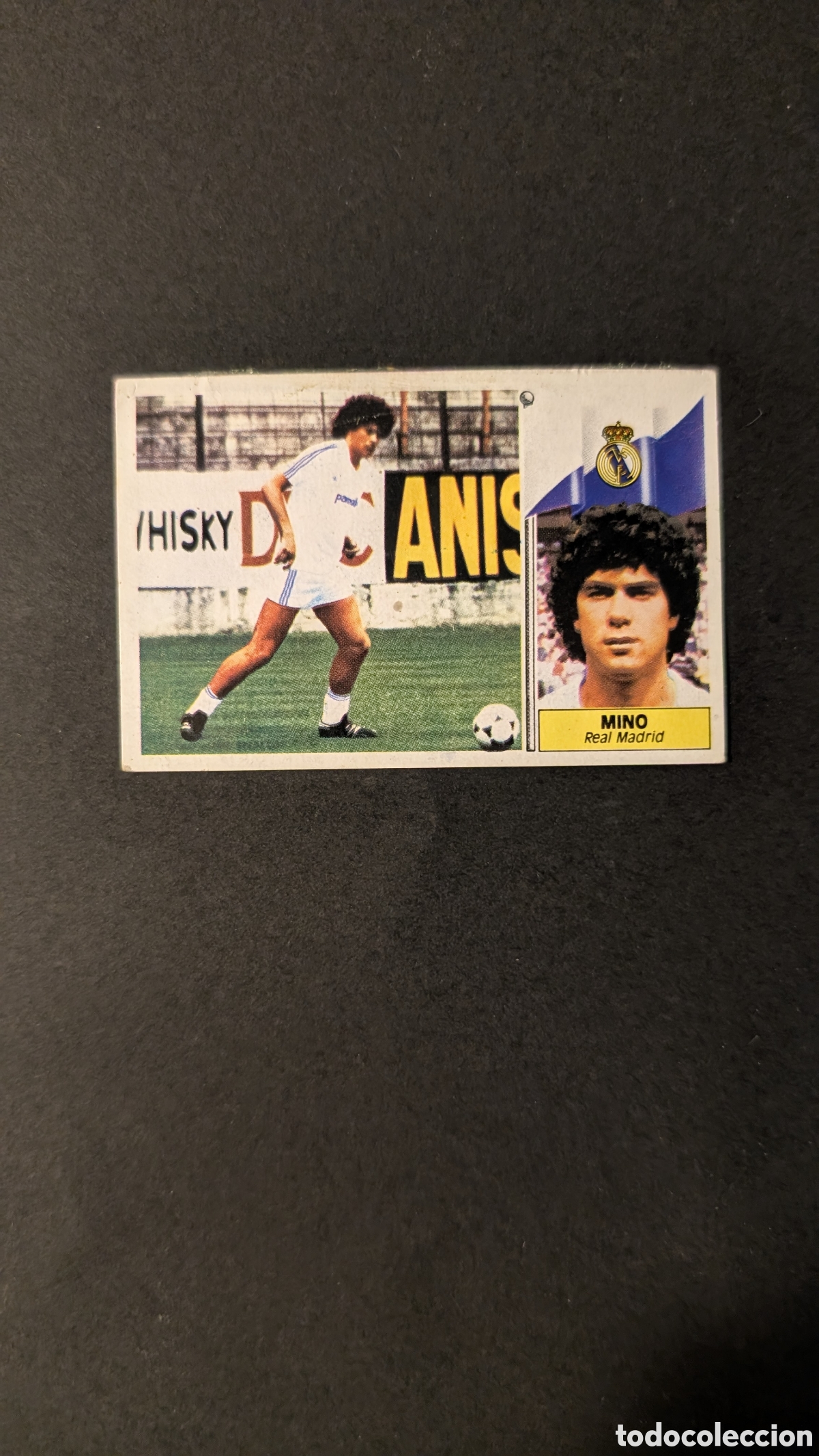 Fu&szlig;ball-Sticker: L1 MINO REAL MADRID FICHAJE 7 LIGA ESTE 1986/87 86 87 DESPEGADO