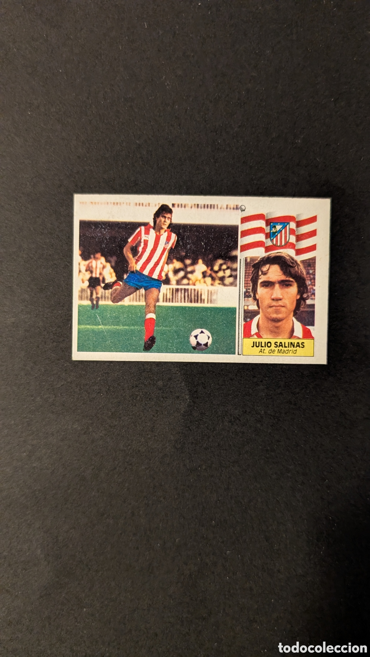 Cartes &agrave; collectionner de Football: L1 JULIO SALINAS ATLETICO MADRID VERSION FICHAJE 25 LIGA ESTE 1986/87 86 87 DESPEGADO