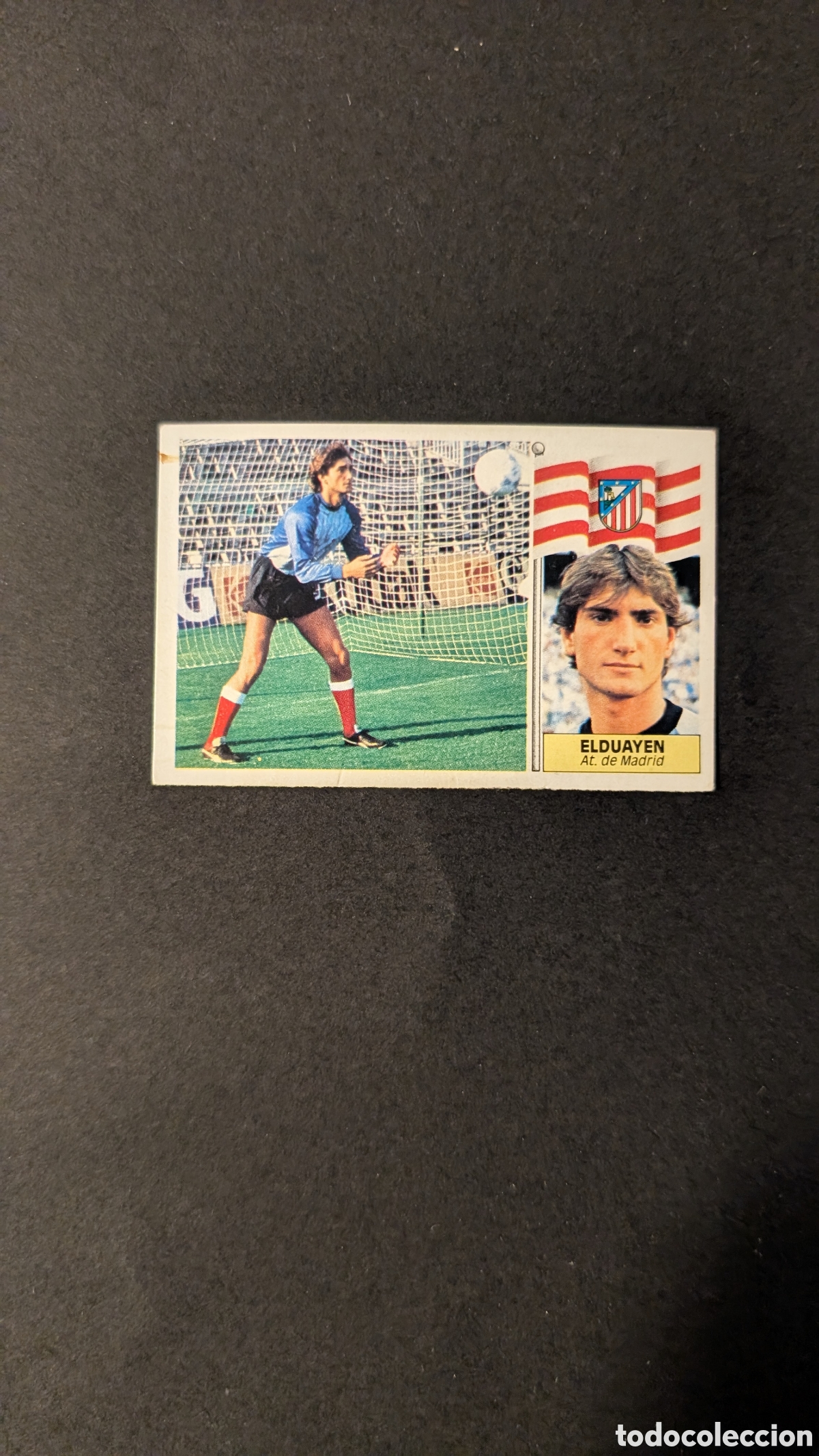Cartes &agrave; collectionner de Football: L1 ELDUAYEN ATLETICO MADRID FICHAJE 27 VERSION LIGA ESTE 1986/87 86 87 DESPEGADO