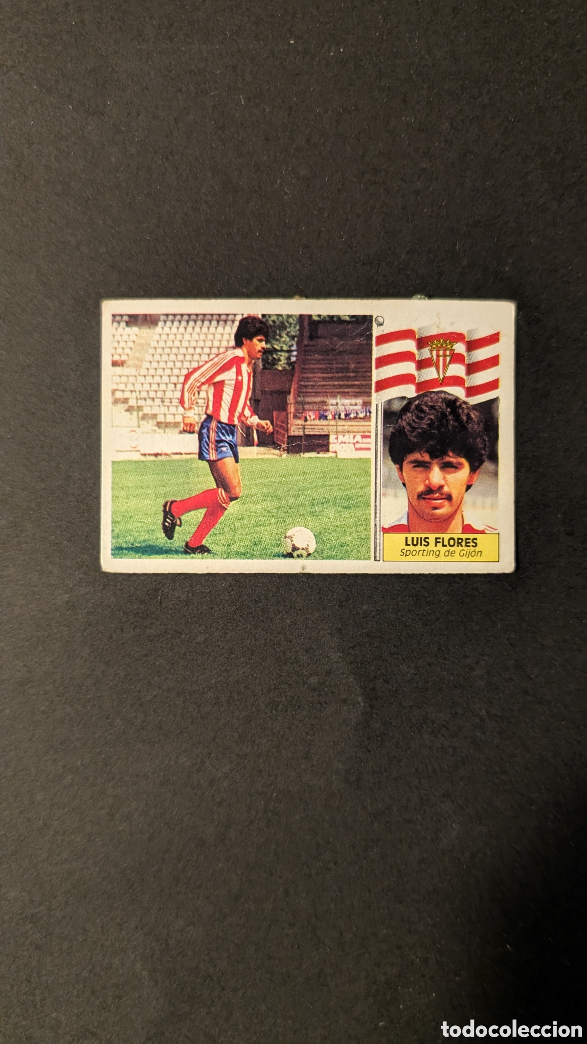 Cromos de f&uacute;tbol: L1 LUIS FLORES SPORTING GIJON COLOCA LIGA ESTE 1986/87 86 87 DESPEGADO