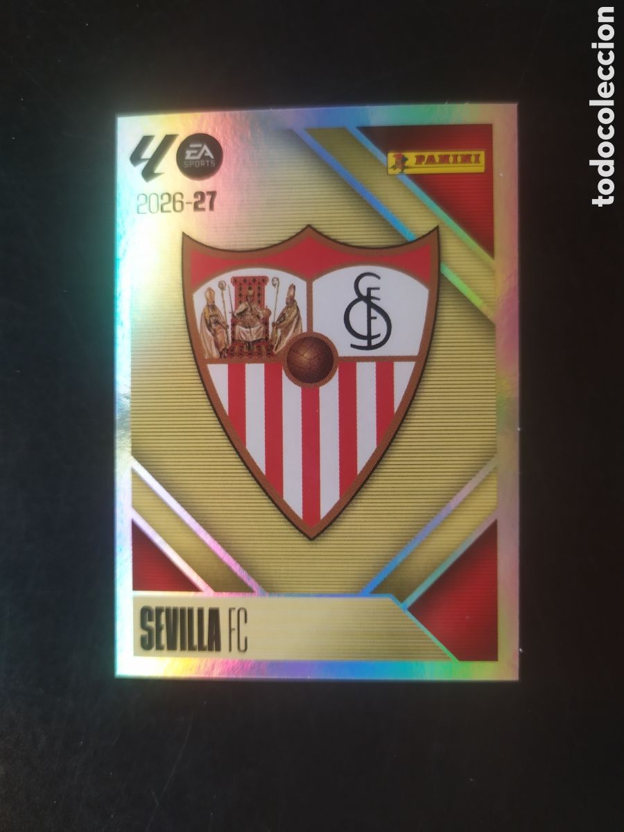 Cromos de f&uacute;tbol: Liga este 2026 2027 26 27 panini escudo n&deg; 1 Sevilla