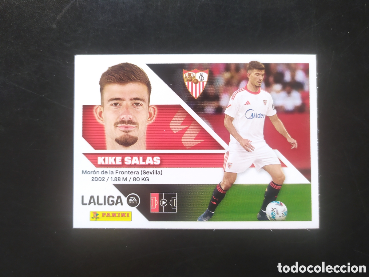 Cromos de f&uacute;tbol: Liga este 2026 2027 26 27 panini Kike Salas n&deg; 7 Sevilla