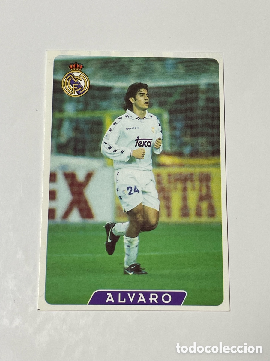 Cromos de f&uacute;tbol: &Aacute;lvaro Benito Real Madrid Mundicromo 95/96 #18