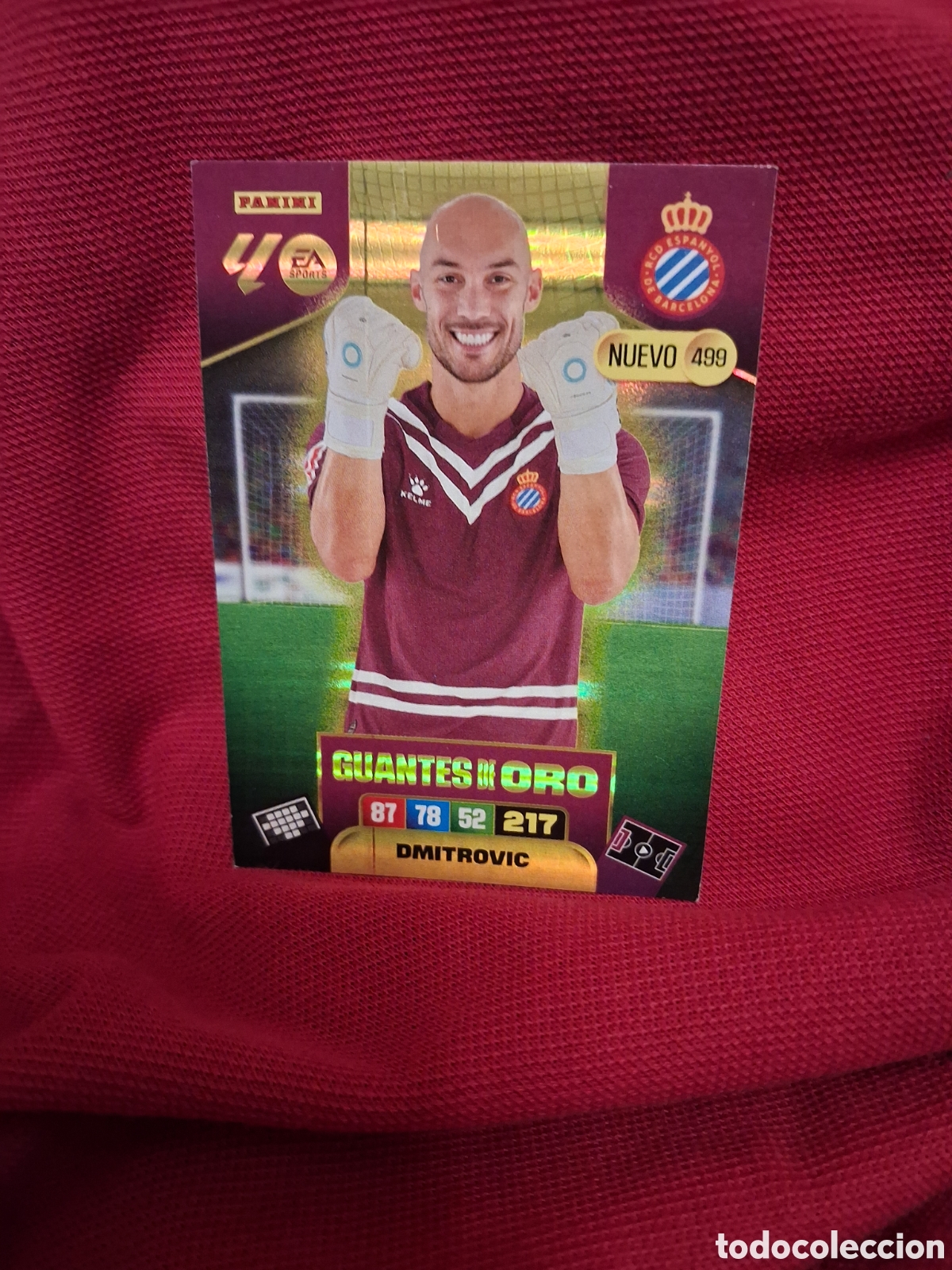 Cromos de f&uacute;tbol: Guantes de Oro 499 Dimitrovic Espa&ntilde;ol Adrenalyn XL Liga 25 26
