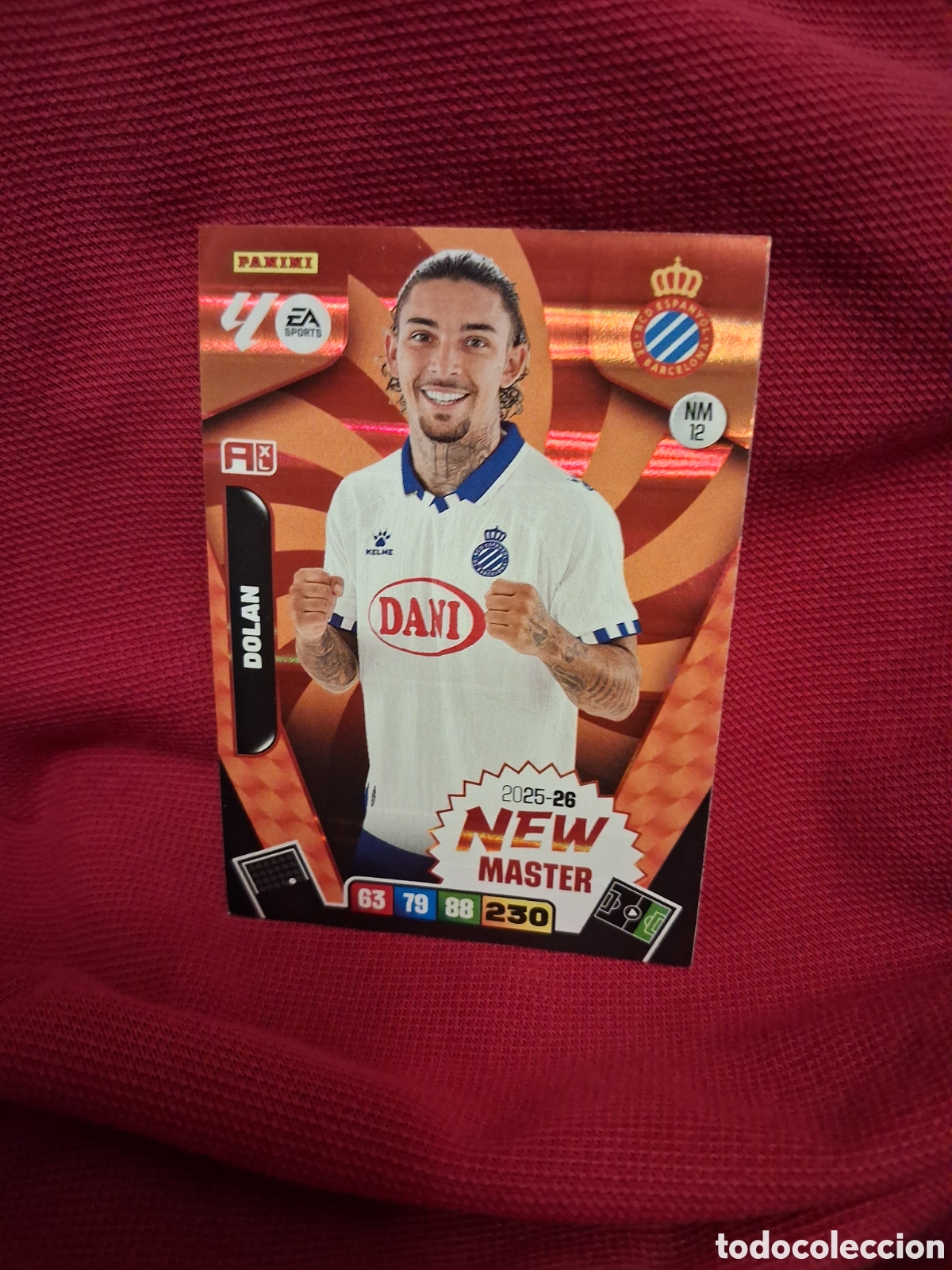Cromos de f&uacute;tbol: CARD ADRENALYN XL PANINI 2025-2026 25 26 NEW MASTER DOLAN ESPA&Ntilde;OL ESPANYOL NM12
