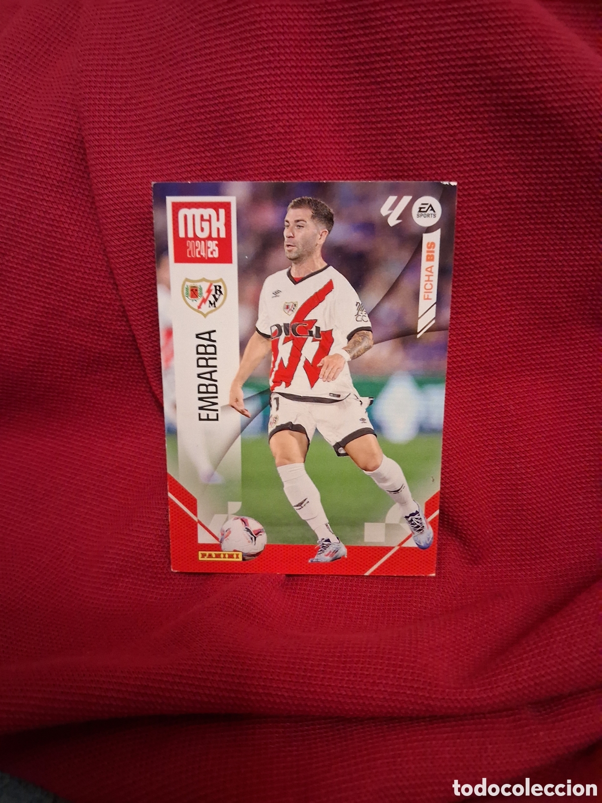 Cromos de f&uacute;tbol: CROMO DE FUTBOL NUMERO BIS 287 EMBARBA RAYO VALLECANO LIGA 2024 2025 MGK PANINI !