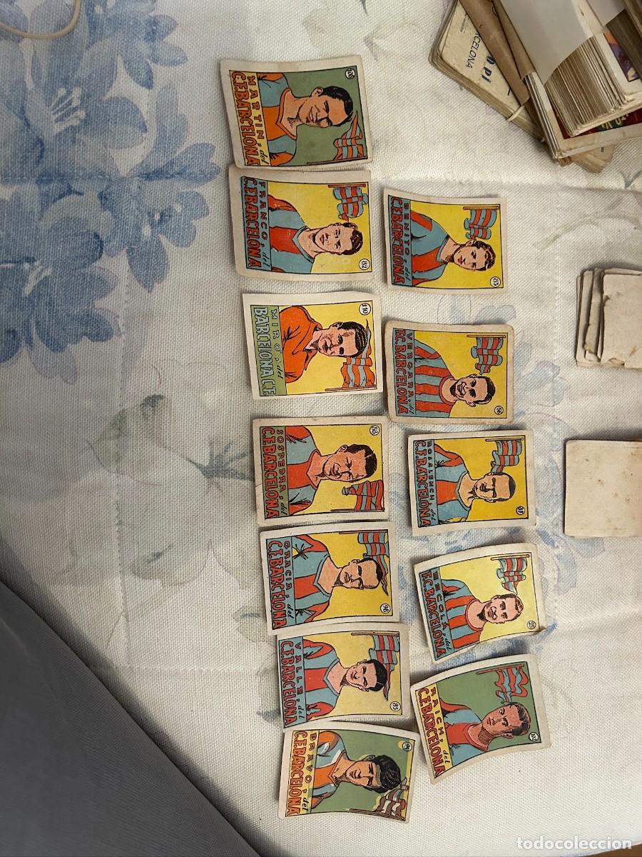 Cromos de f&uacute;tbol: barcelona bravo-valle-gracia-sospedra-raich-escola-martin-franco-miro-benito-vergara y rosalench