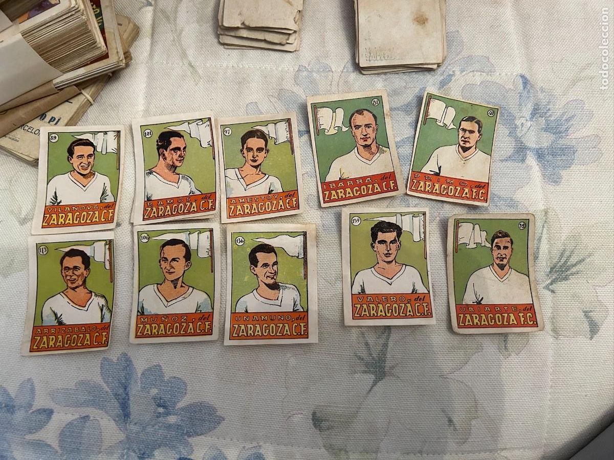Cromos de f&uacute;tbol: real zaragoza uriarte-valero-primo-ibarra-amestoy-arrizabalo-mu&ntilde;oz-unamuno-vilanova-ramos y villacam