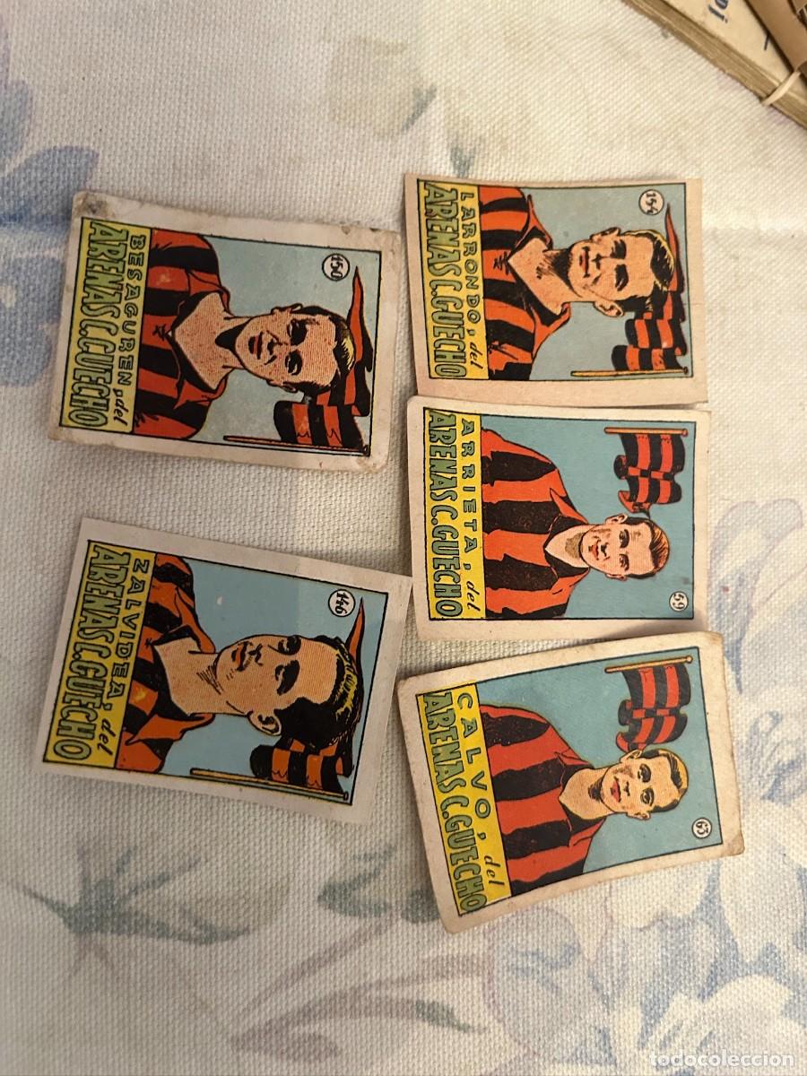 Cromos de f&uacute;tbol: arenas de guecho larrondo-zalvidea-calvo-arrieta y besaguren se venden sueltos
