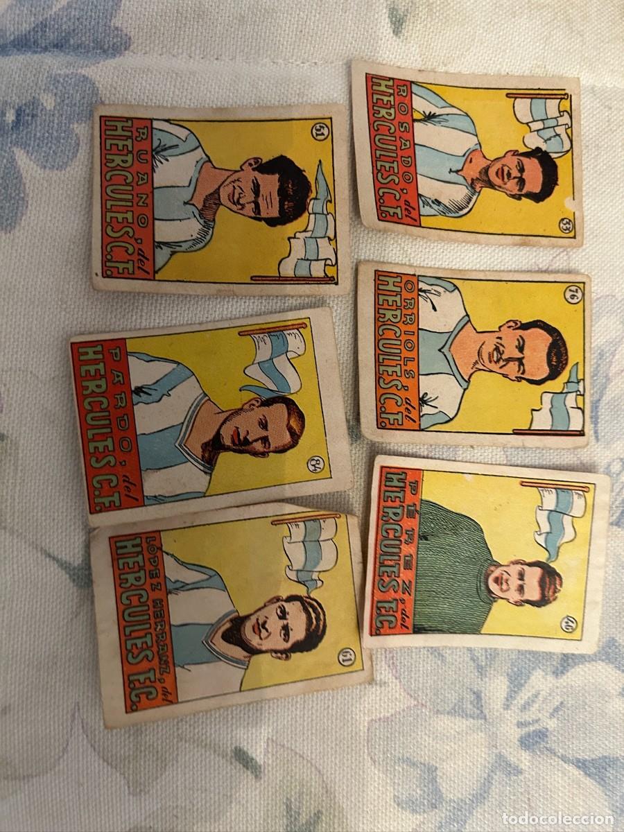 Cromos de f&uacute;tbol: hercules rosdo-orriols-perez-ruano-lopezherranz y pardo se venden sueltos