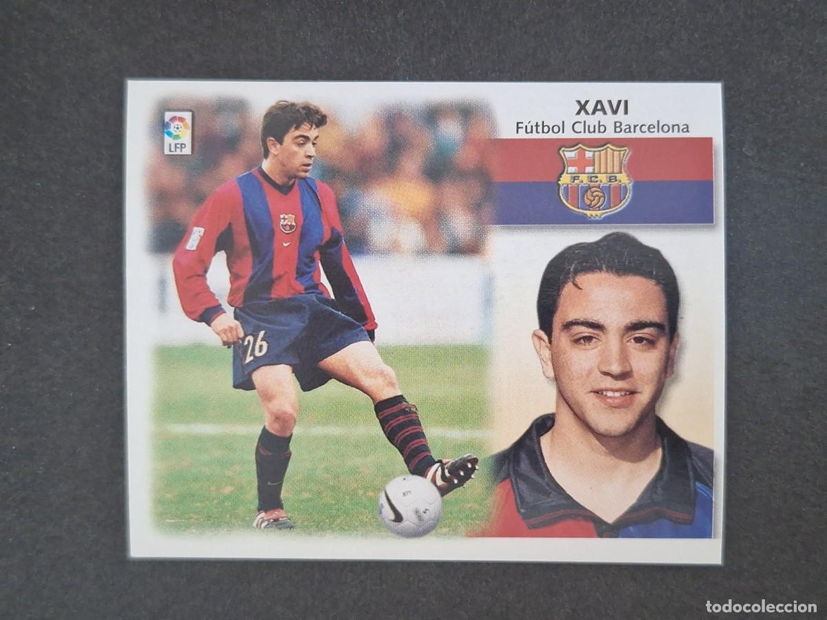 Figurine di Calcio: L5 XAVI F. C. BARCELONA LIGA ESTE 1999 2000 99 00 NUNCA PEGADO SIN PEGAR