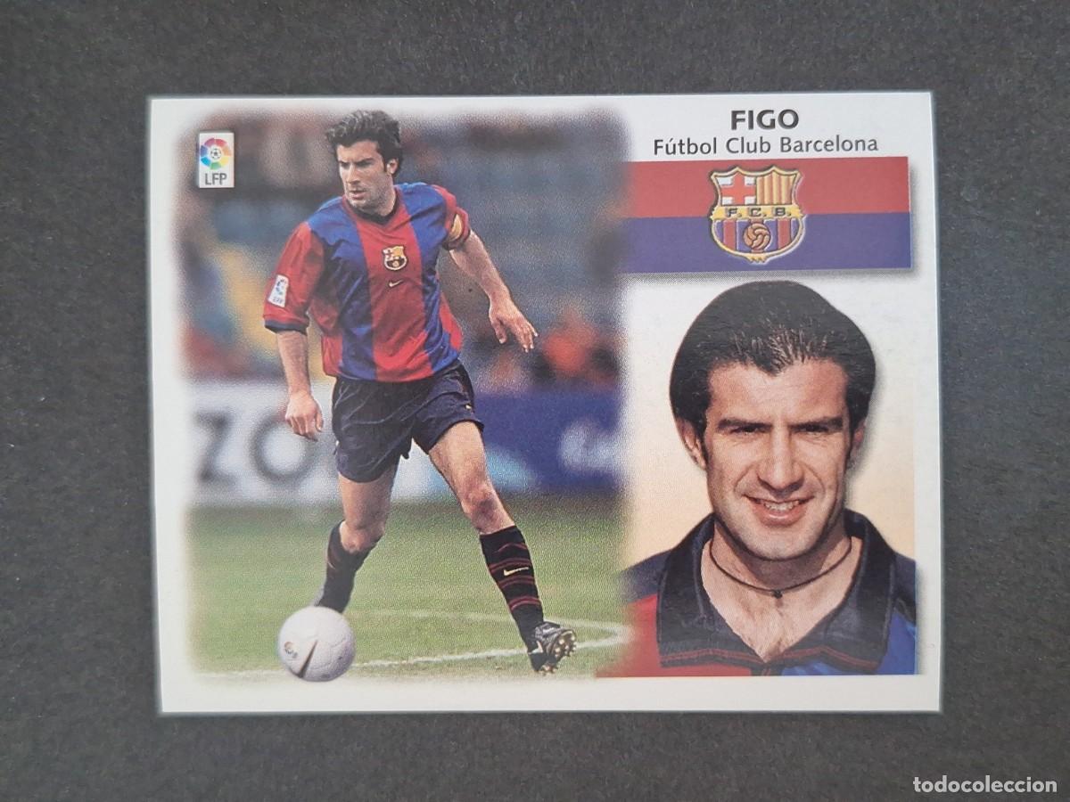 Cromos de f&uacute;tbol: L5 FIGO F. C. BARCELONA LIGA ESTE 1999 2000 99 00 NUNCA PEGADO SIN PEGAR