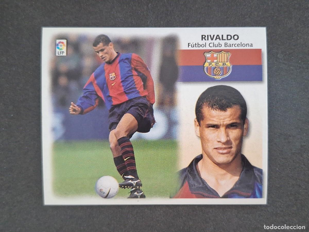 Cromos de f&uacute;tbol: L5 RIVALDO F. C. BARCELONA LIGA ESTE 1999 2000 99 00 NUNCA PEGADO SIN PEGAR