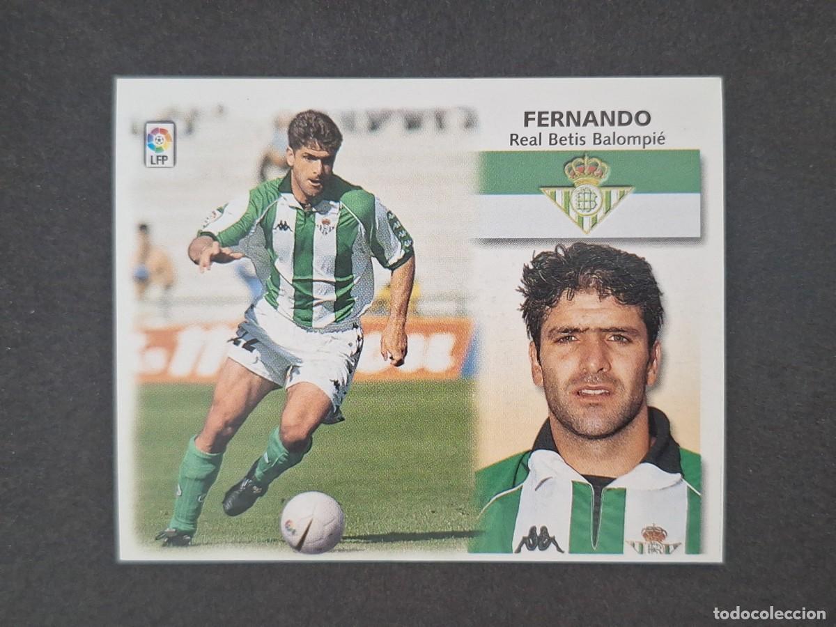 Cromos de f&uacute;tbol: L5 FERNANDO REAL BETIS BALOMPIE LIGA ESTE 1999 2000 99 00 NUNCA PEGADO SIN PEGAR