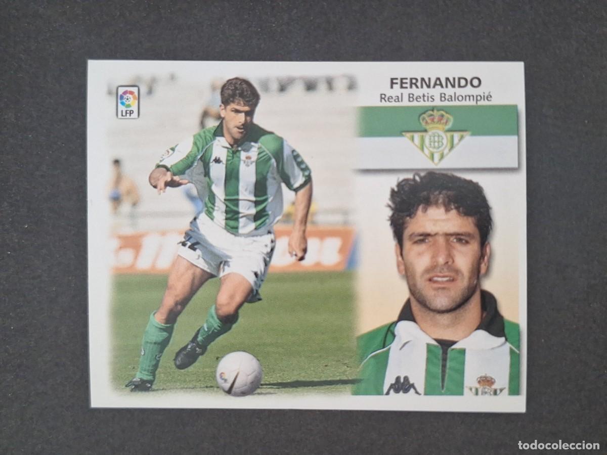 Cromos de f&uacute;tbol: L5 FERNANDO REAL BETIS BALOMPIE LIGA ESTE 1999 2000 99 00 NUNCA PEGADO SIN PEGAR