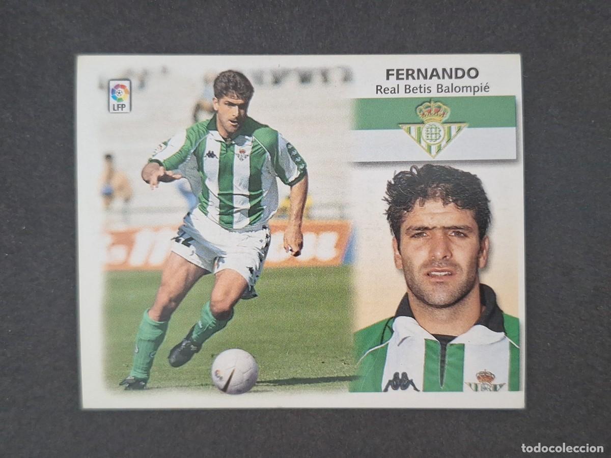 Cromos de f&uacute;tbol: L5 FERNANDO REAL BETIS BALOMPIE LIGA ESTE 1999 2000 99 00 NUNCA PEGADO SIN PEGAR