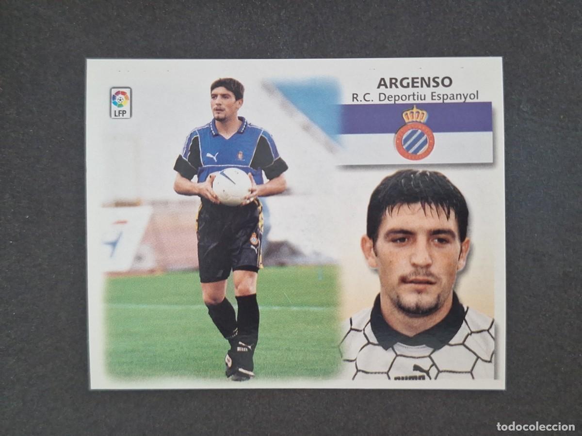 Football Stickers: L5 ARGENSO R. C. D. ESPA&Ntilde;OL LIGA ESTE 1999 2000 99 00 NUNCA PEGADO SIN PEGAR