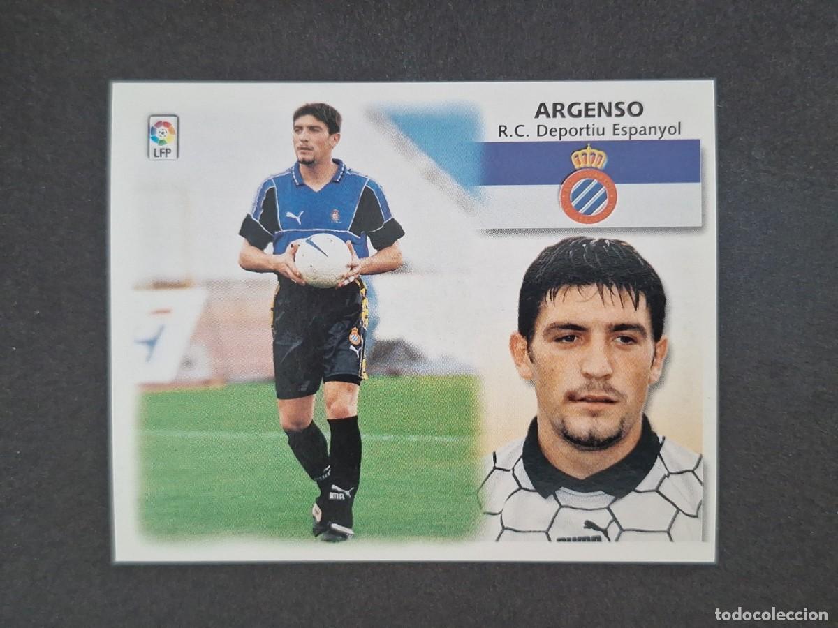 Football Stickers: L5 ARGENSO R. C. D. ESPA&Ntilde;OL LIGA ESTE 1999 2000 99 00 NUNCA PEGADO SIN PEGAR