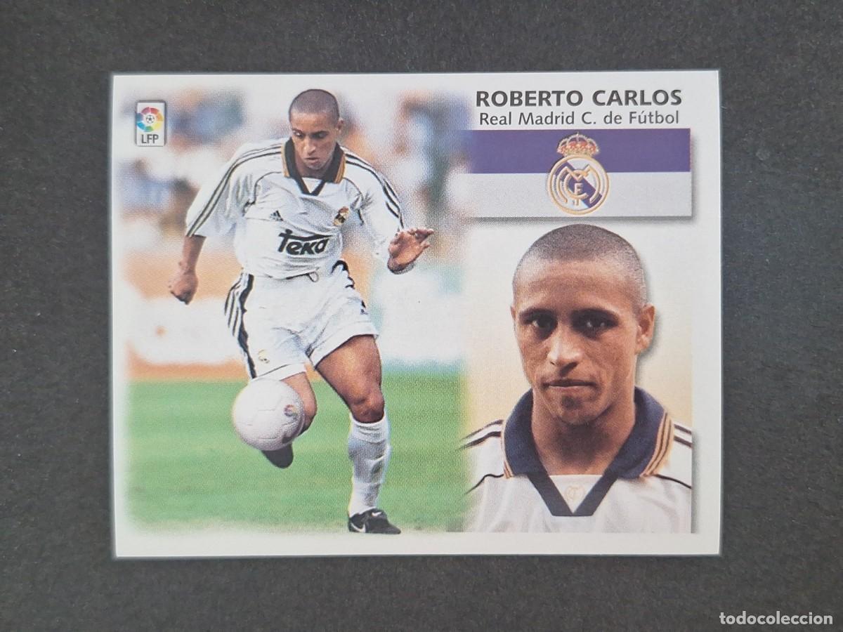 Cromos de Futebol: L5 ROBERTO CARLOS REAL MADRID LIGA ESTE 1999 2000 99 00 NUNCA PEGADO SIN PEGAR