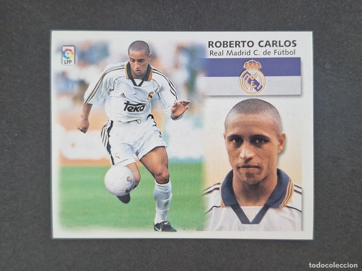 Cromos de Futebol: L5 ROBERTO CARLOS REAL MADRID LIGA ESTE 1999 2000 99 00 NUNCA PEGADO SIN PEGAR