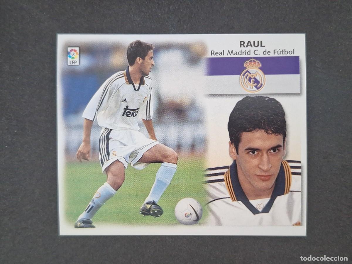 Fu&szlig;ball-Sticker: L5 RAUL REAL MADRID LIGA ESTE 1999 2000 99 00 NUNCA PEGADO SIN PEGAR