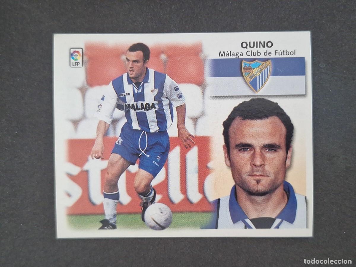 Cromos de f&uacute;tbol: L5 QUINO MALAGA C. F. LIGA ESTE 1999 2000 99 00 NUNCA PEGADO SIN PEGAR