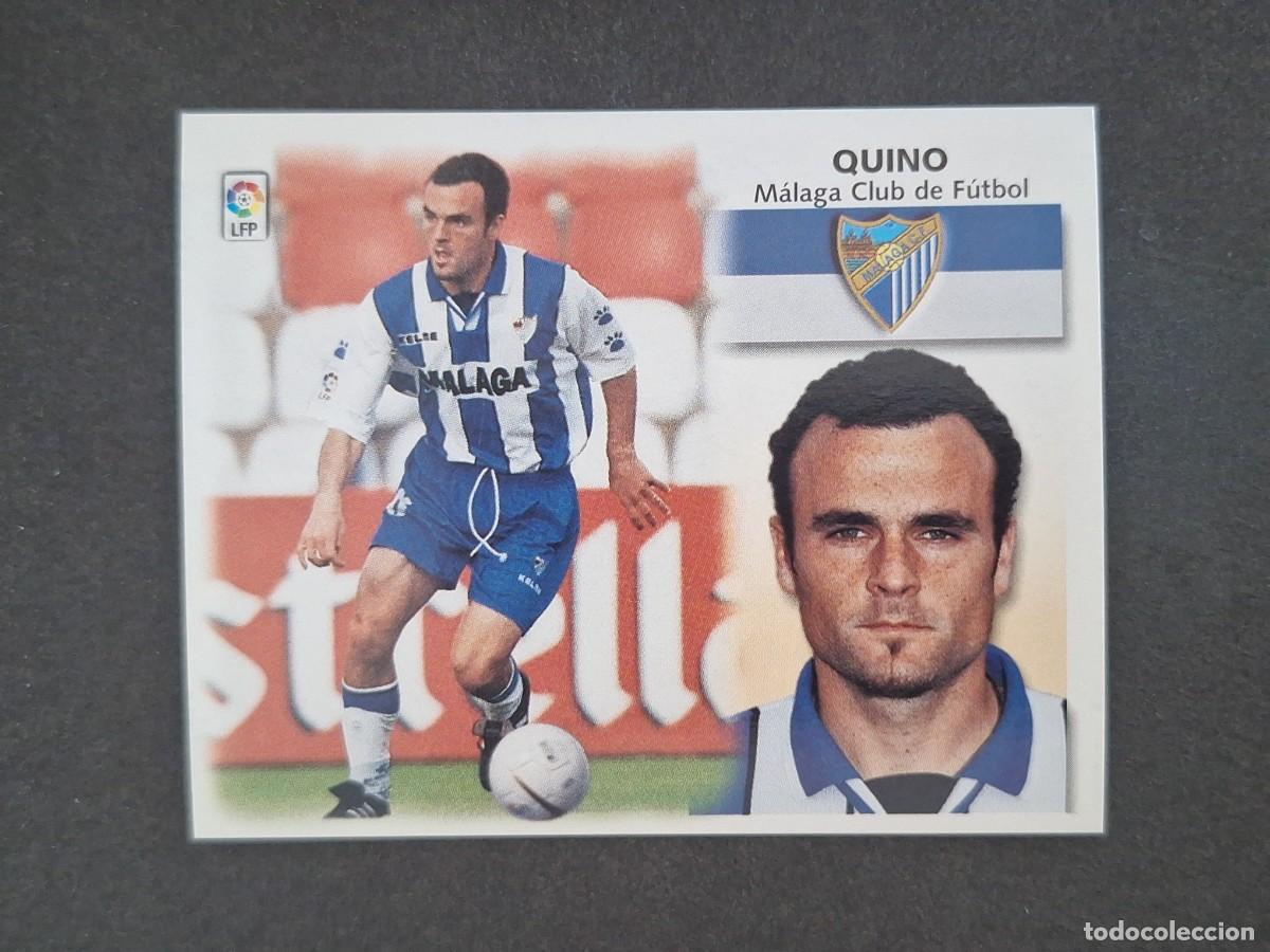 Cromos de f&uacute;tbol: L5 QUINO MALAGA C. F. LIGA ESTE 1999 2000 99 00 NUNCA PEGADO SIN PEGAR