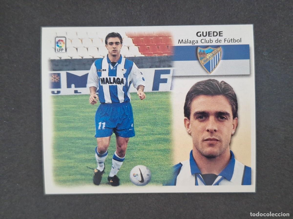 Cromos de f&uacute;tbol: L5 GUEDE MALAGA C. F. LIGA ESTE 1999 2000 99 00 NUNCA PEGADO SIN PEGAR