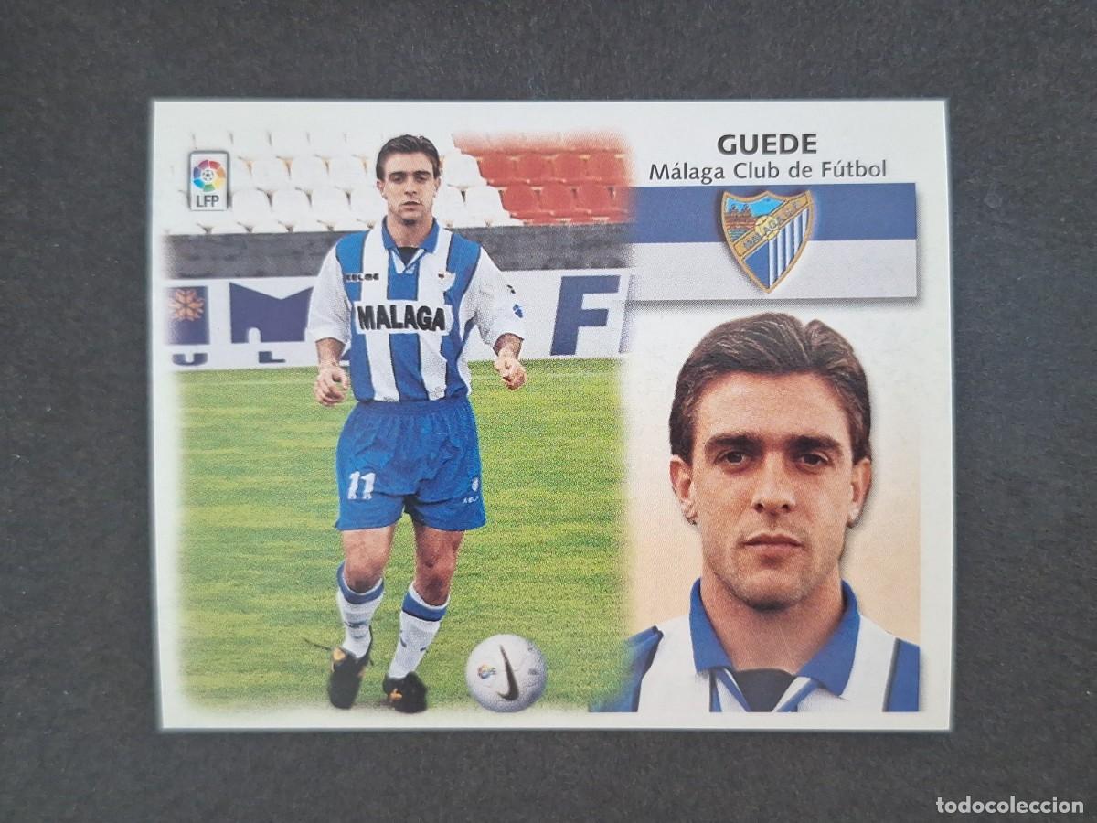 Cromos de f&uacute;tbol: L5 GUEDE MALAGA C. F. LIGA ESTE 1999 2000 99 00 NUNCA PEGADO SIN PEGAR