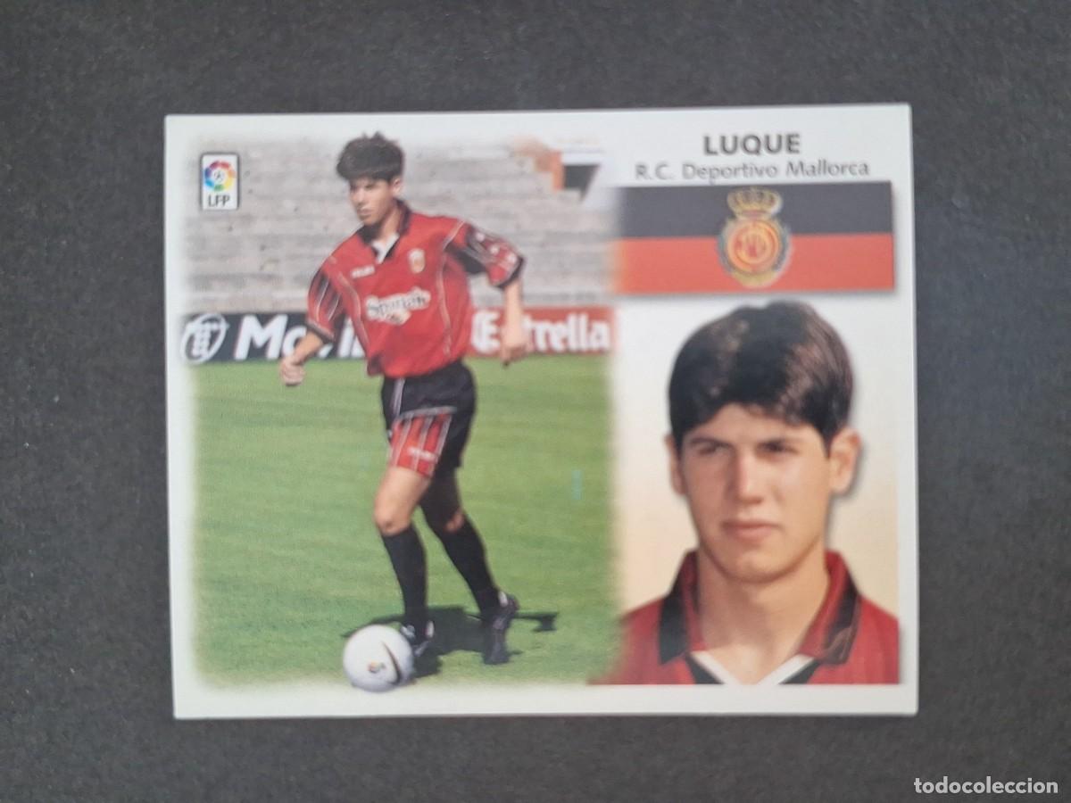 Cromos de f&uacute;tbol: L5 LUQUE R. C. D. MALLORCA LIGA ESTE 1999 2000 99 00 NUNCA PEGADO SIN PEGAR