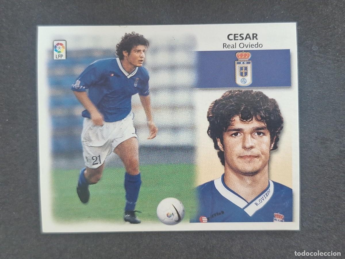 Cromos de f&uacute;tbol: L5 CESAR REAL OVIEDO LIGA ESTE 1999 2000 99 00 NUNCA PEGADO SIN PEGAR