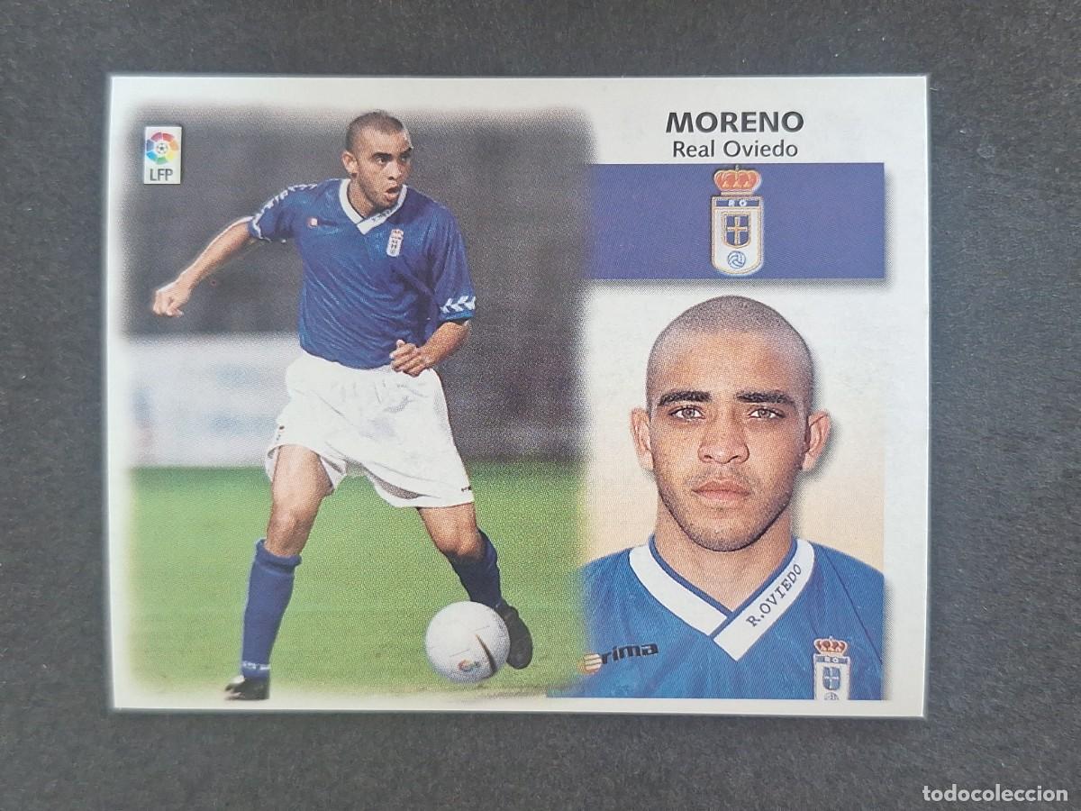 Cromos de f&uacute;tbol: L5 MORENO REAL OVIEDO LIGA ESTE 1999 2000 99 00 NUNCA PEGADO SIN PEGAR