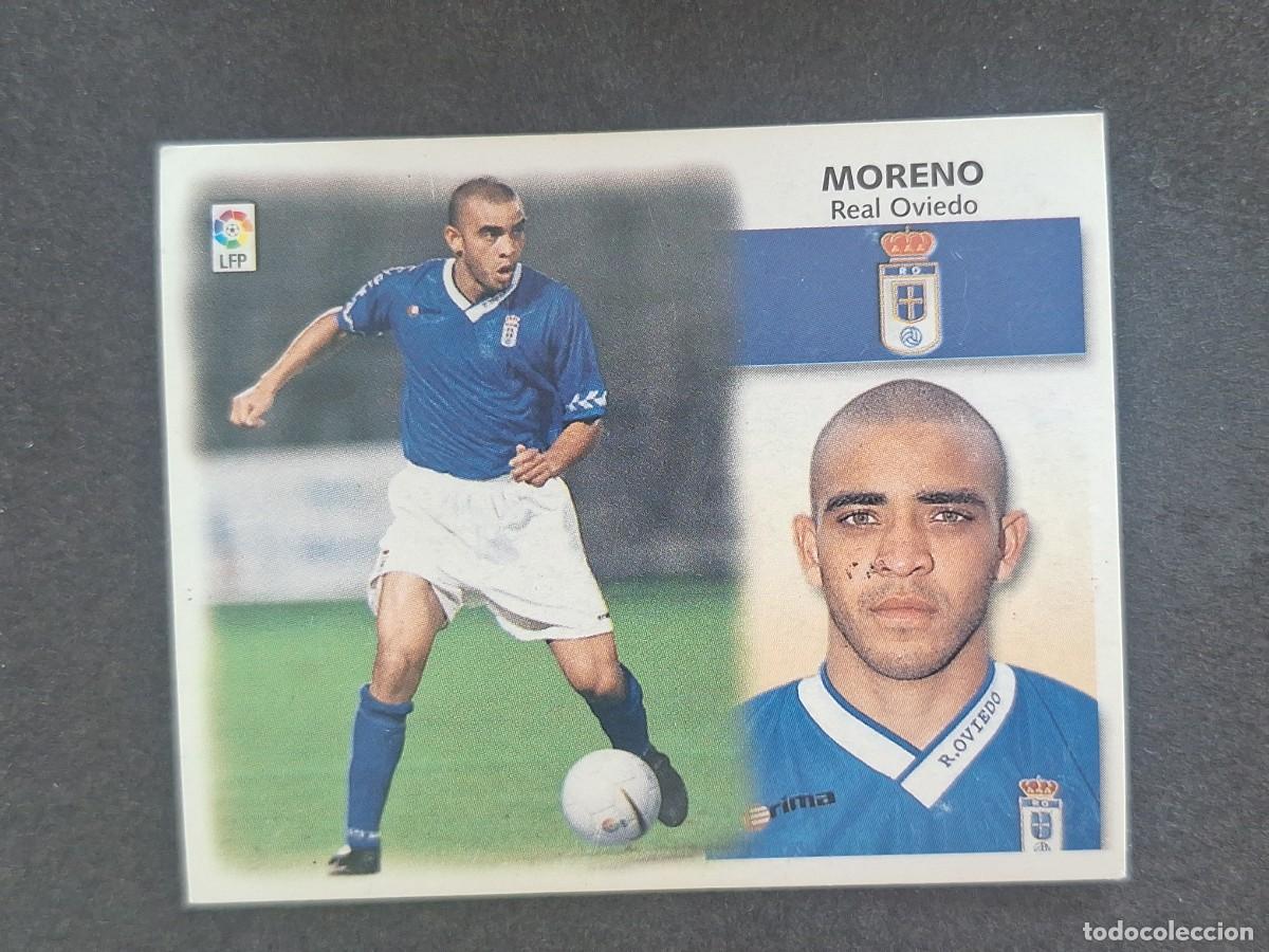 Cromos de f&uacute;tbol: L5 MORENO REAL OVIEDO LIGA ESTE 1999 2000 99 00 NUNCA PEGADO SIN PEGAR