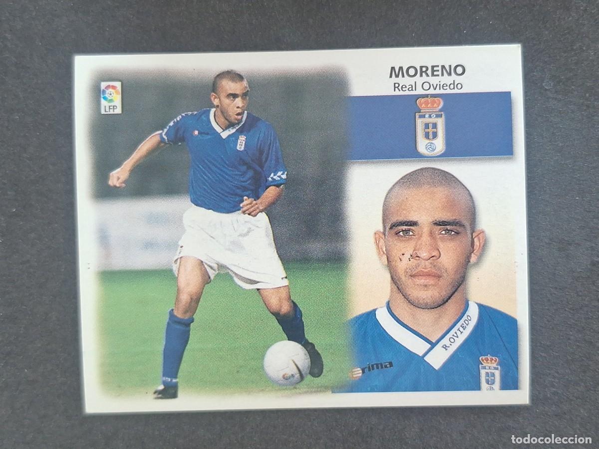 Cromos de f&uacute;tbol: L5 MORENO REAL OVIEDO LIGA ESTE 1999 2000 99 00 NUNCA PEGADO SIN PEGAR