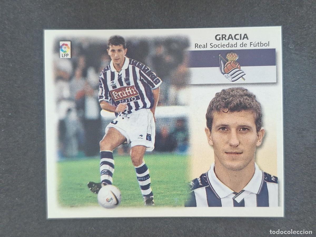 Cromos de f&uacute;tbol: L5 GRACIA REAL SOCIEDAD LIGA ESTE 1999 2000 99 00 NUNCA PEGADO SIN PEGAR