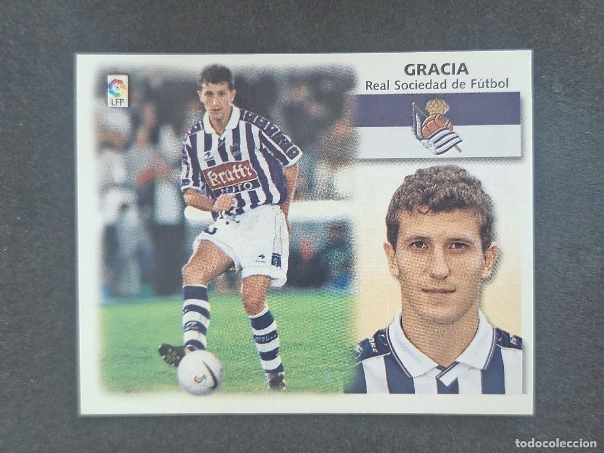Cromos de f&uacute;tbol: L5 GRACIA REAL SOCIEDAD LIGA ESTE 1999 2000 99 00 NUNCA PEGADO SIN PEGAR