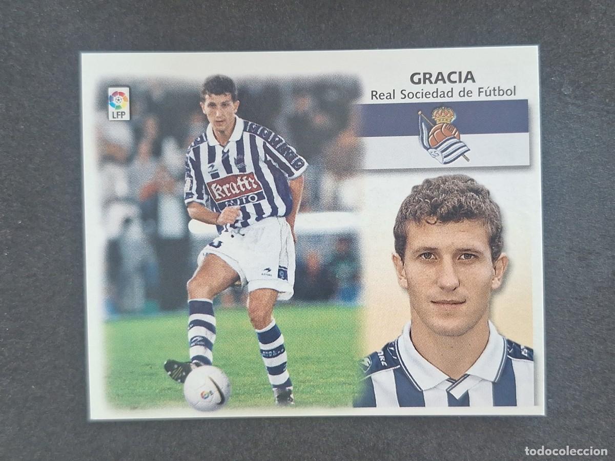Cromos de f&uacute;tbol: L5 GRACIA REAL SOCIEDAD LIGA ESTE 1999 2000 99 00 NUNCA PEGADO SIN PEGAR
