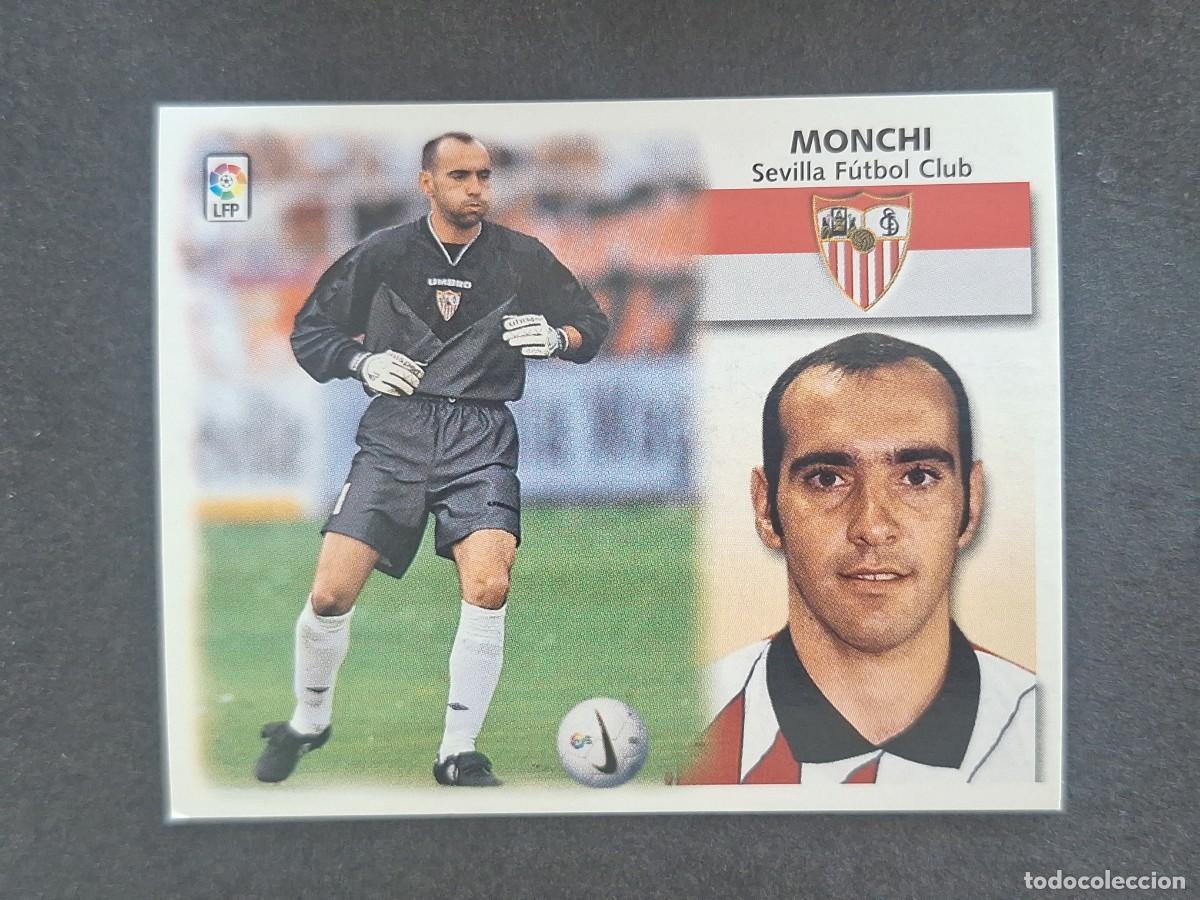 Cromos de f&uacute;tbol: L5 MONCHI SEVILLA F. C. LIGA ESTE 1999 2000 99 00 NUNCA PEGADO SIN PEGAR