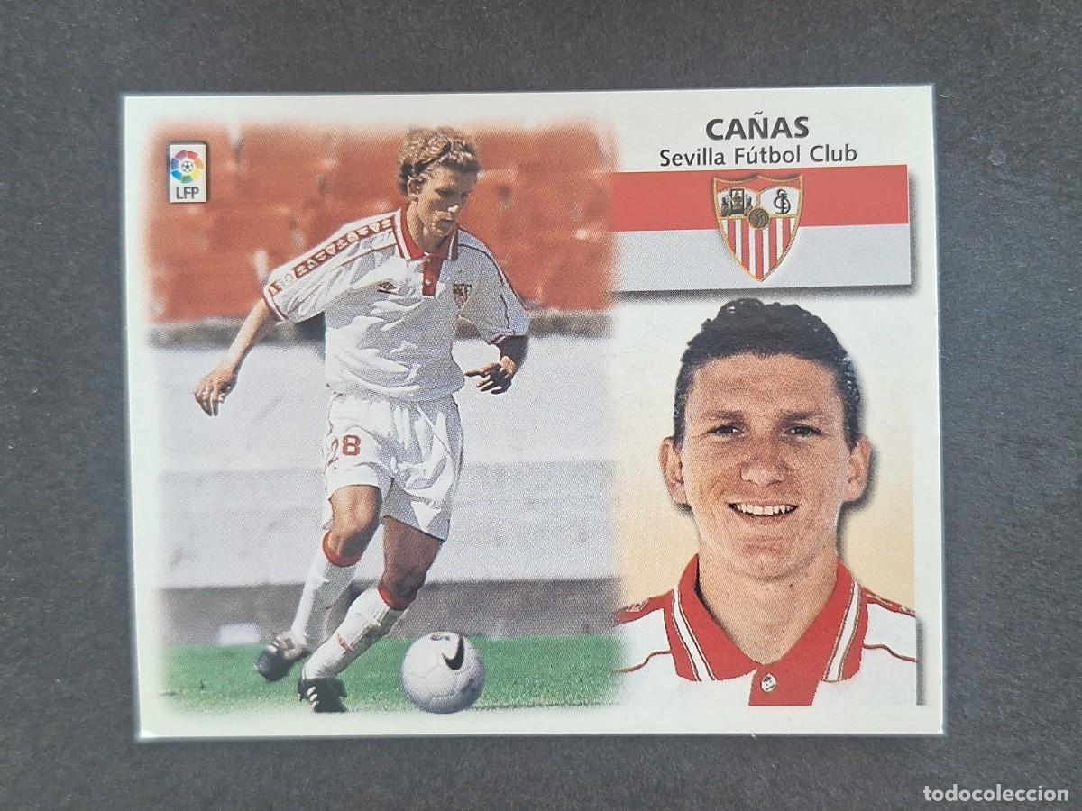 Cromos de f&uacute;tbol: L5 CA&Ntilde;AS SEVILLA F. C. LIGA ESTE 1999 2000 99 00 NUNCA PEGADO SIN PEGAR
