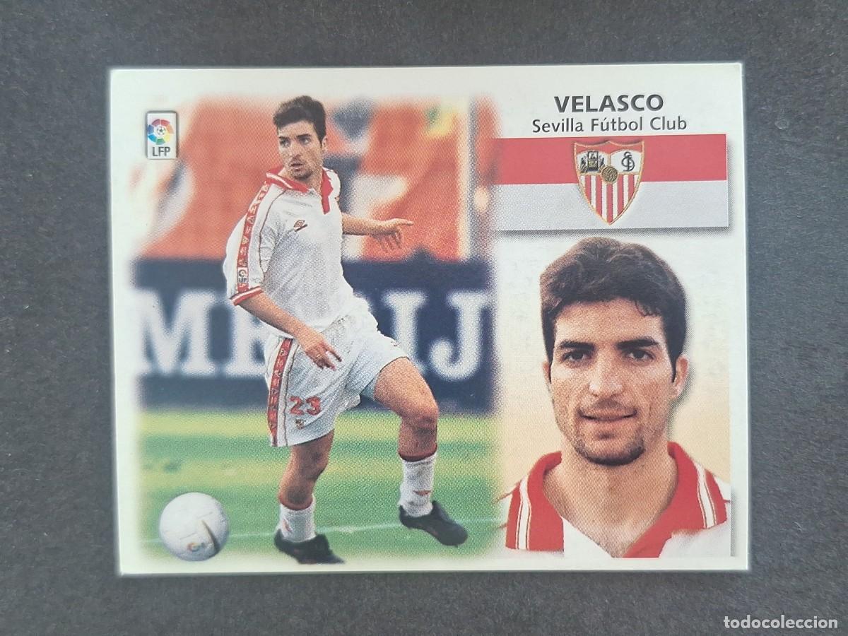 Cromos de f&uacute;tbol: L5 VELASCO SEVILLA F. C. LIGA ESTE 1999 2000 99 00 NUNCA PEGADO SIN PEGAR