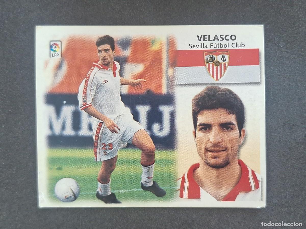 Cromos de f&uacute;tbol: L5 VELASCO SEVILLA F. C. LIGA ESTE 1999 2000 99 00 NUNCA PEGADO SIN PEGAR