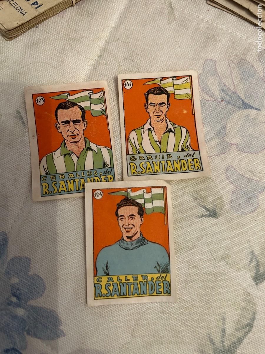 Cromos de f&uacute;tbol: santander caller-ceballos y garcia se venden sueltos a&ntilde;os 40