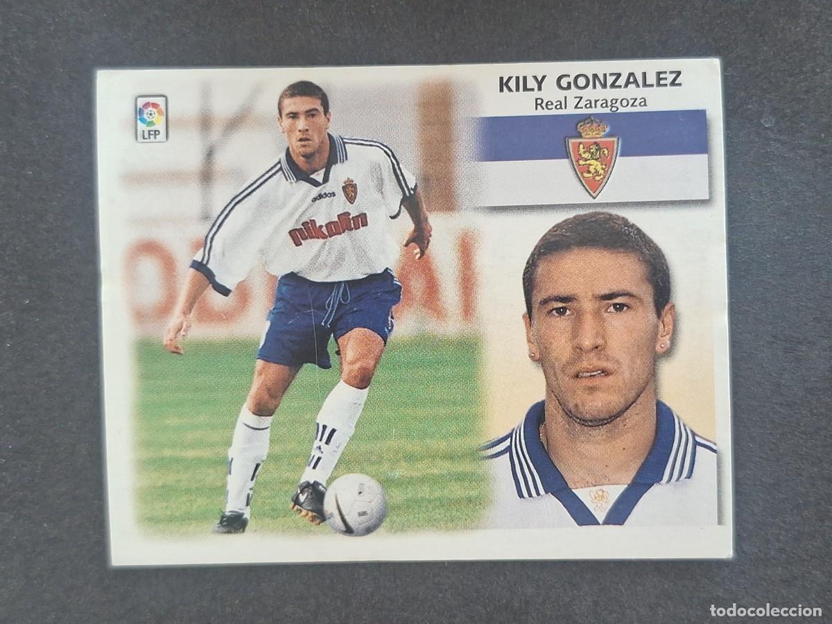 Cromos de f&uacute;tbol: L5 KILY GONZALEZ REAL ZARAGOZA LIGA ESTE 1999 2000 99 00 NUNCA PEGADO SIN PEGAR