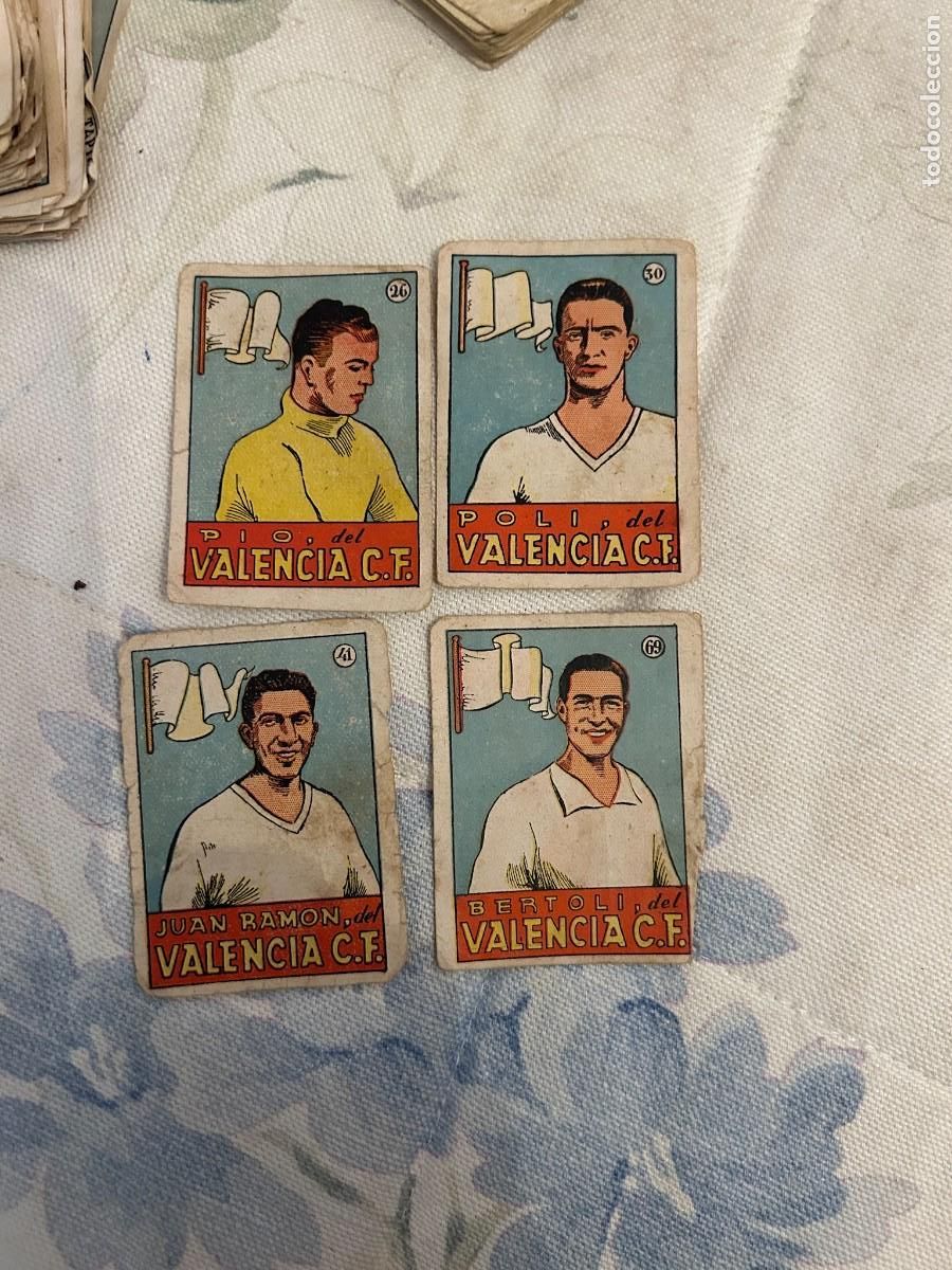 Cartes &agrave; collectionner de Football: valencia juan ramon-bertoli-pio y poli se venden sueltos a&ntilde;os 40