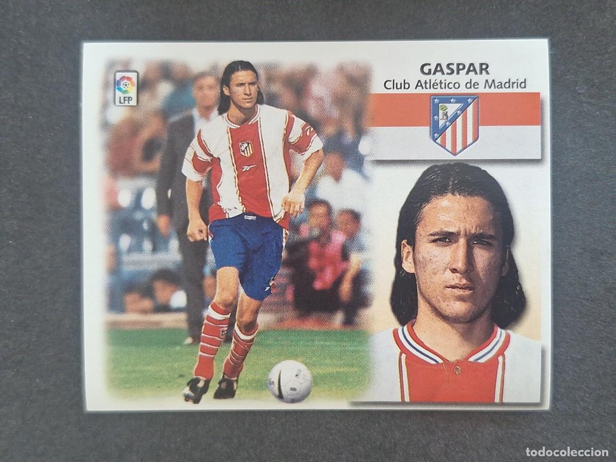 Cromos de f&uacute;tbol: L5 GASPAR ATLETICO DE MADRID COLOCA LIGA ESTE 1999 2000 99 00 NUNCA PEGADO SIN PEGAR