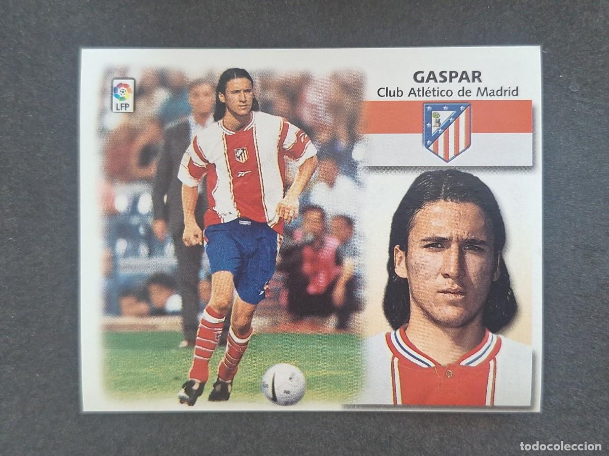 Cromos de f&uacute;tbol: L5 GASPAR ATLETICO DE MADRID COLOCA LIGA ESTE 1999 2000 99 00 NUNCA PEGADO SIN PEGAR
