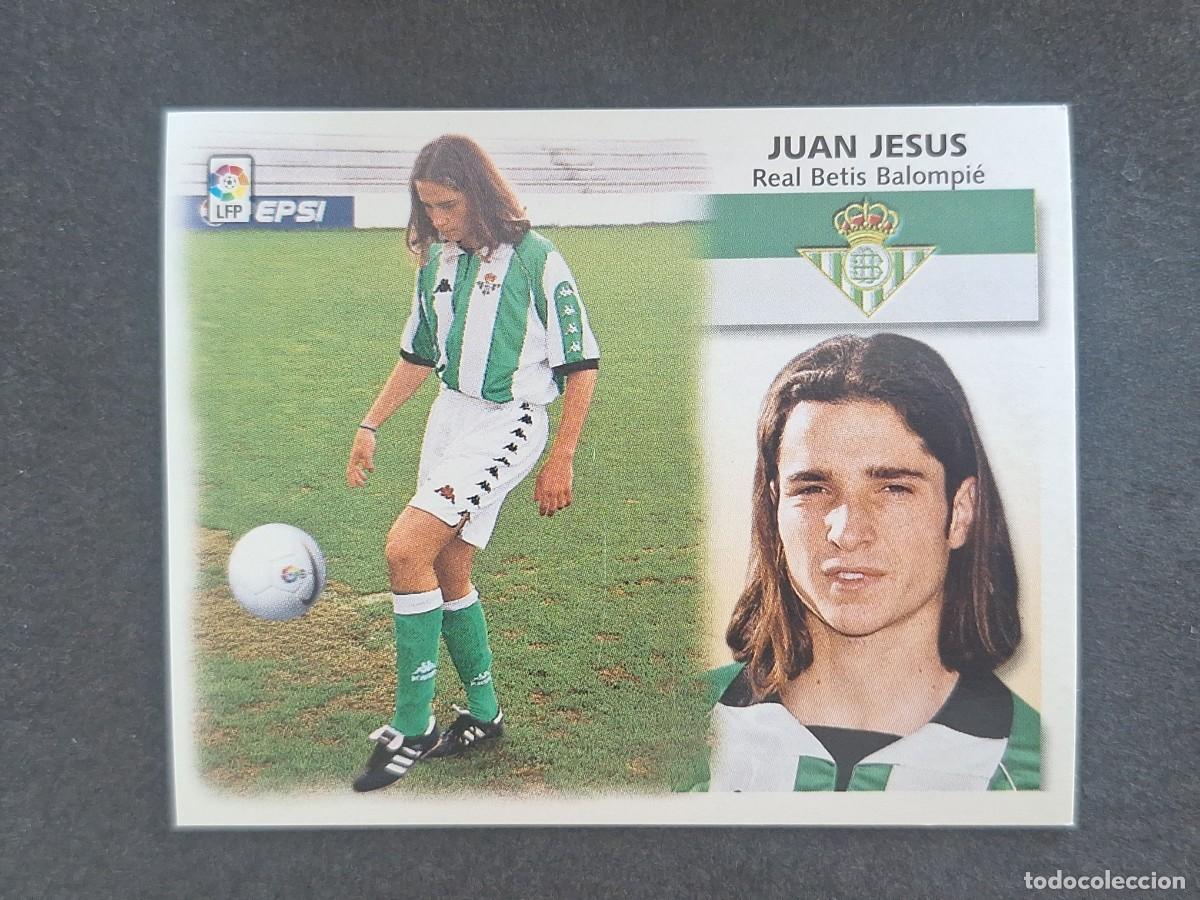 Cartes &agrave; collectionner de Football: L5 JUAN JESUS REAL BETIS BALOMPIE COLOCA LIGA ESTE 1999 2000 99 00 NUNCA PEGADO SIN PEGAR