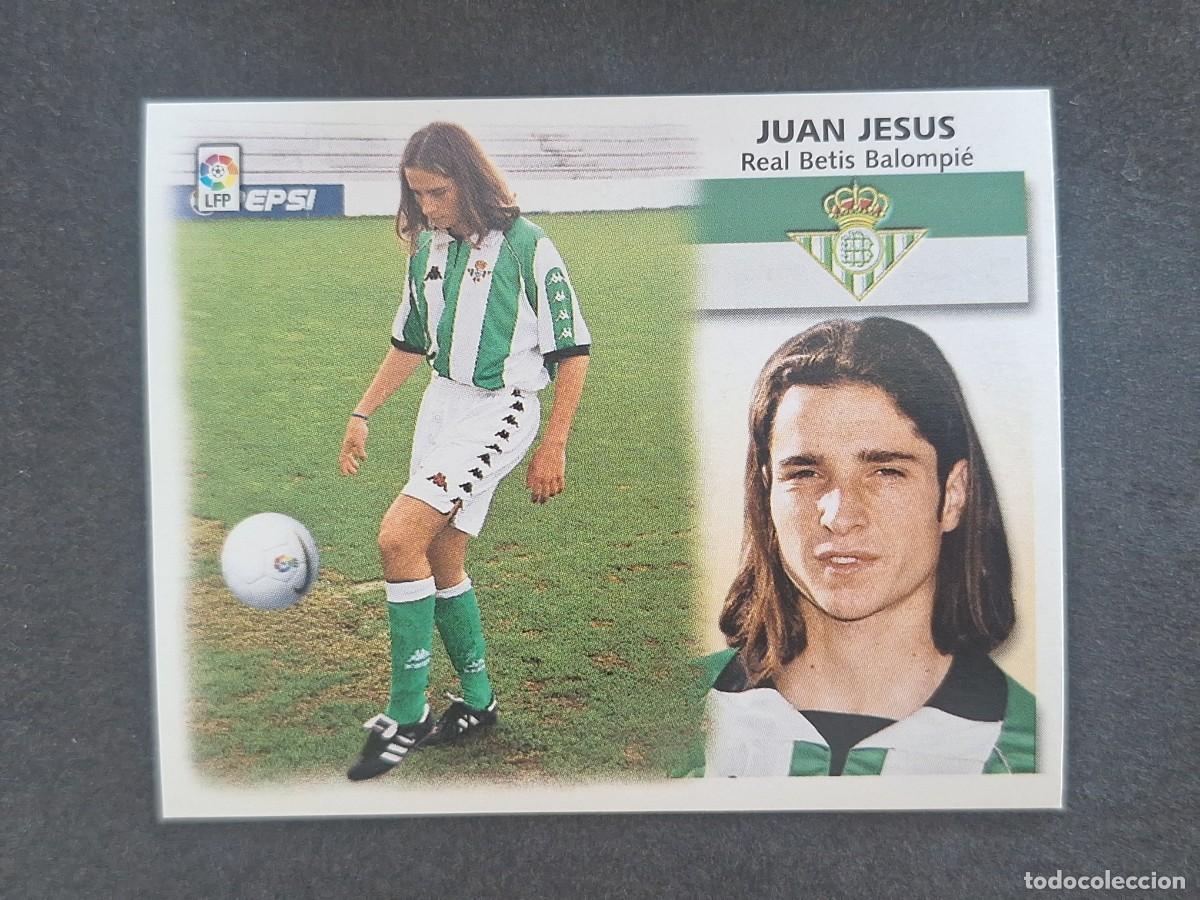 Cartes &agrave; collectionner de Football: L5 JUAN JESUS REAL BETIS BALOMPIE COLOCA LIGA ESTE 1999 2000 99 00 NUNCA PEGADO SIN PEGAR