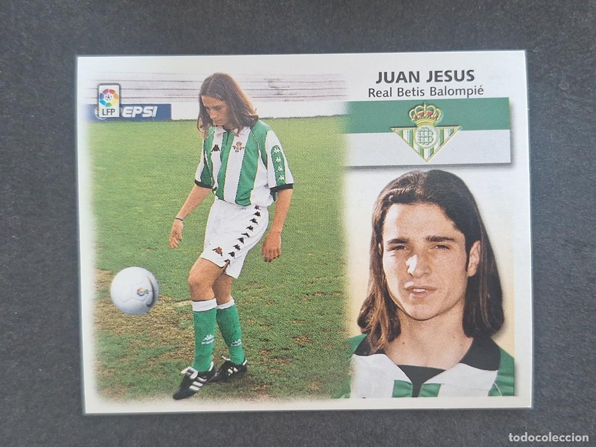 Cartes &agrave; collectionner de Football: L5 JUAN JESUS REAL BETIS BALOMPIE COLOCA LIGA ESTE 1999 2000 99 00 NUNCA PEGADO SIN PEGAR